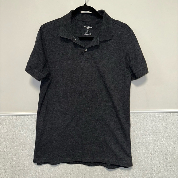 Men's Goodfellow Polo Shirt, M, Dark Gray - Picture 1 of 8